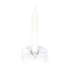 White Pentagram Spell Candle Holder