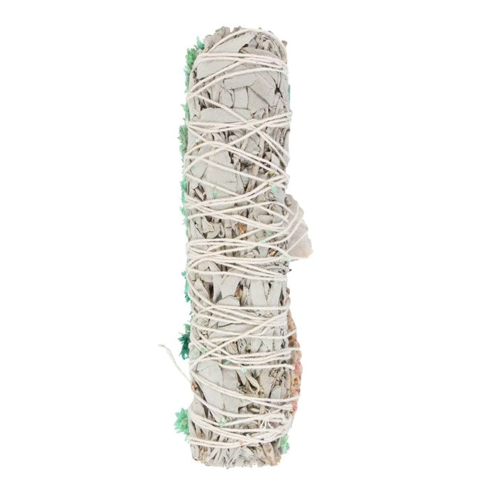 White Sage, Abalone & Quartz Smudge Kit