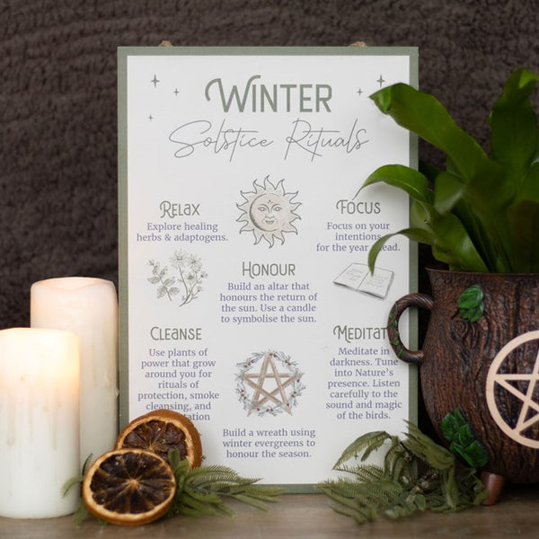 30CM Winter Solstice Rituals MDF Sign