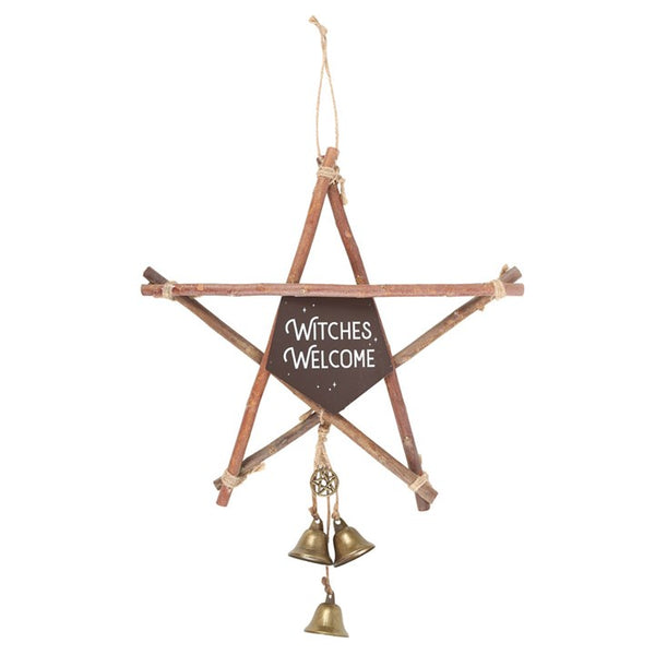 30CM Witches Welcome Pentagram Sign