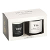 Set Of 2 Yin & Yang Black Oud and Coconut Candles
