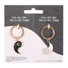 Pair of Best Friend Yin Yang Keyrings