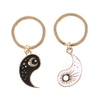 Pair of Best Friend Yin Yang Keyrings