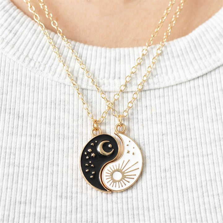 Pair of Best Friend Yin Yang Necklaces