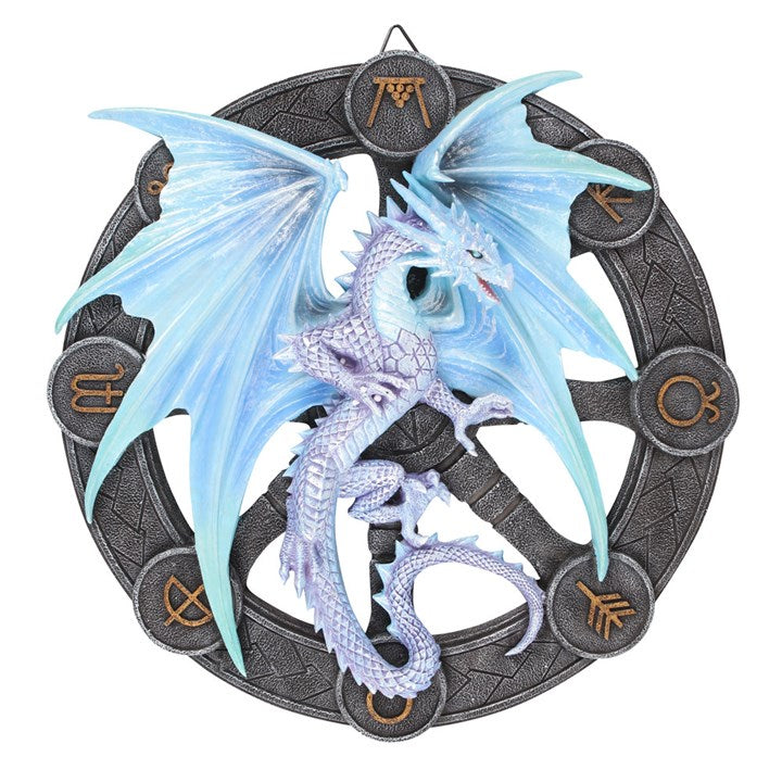 Yule Dragon Resin Wall Plaque
