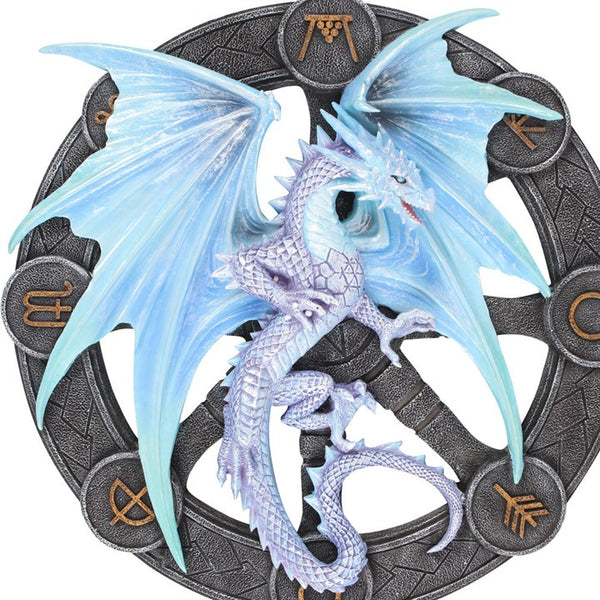 Yule Dragon Resin Wall Plaque