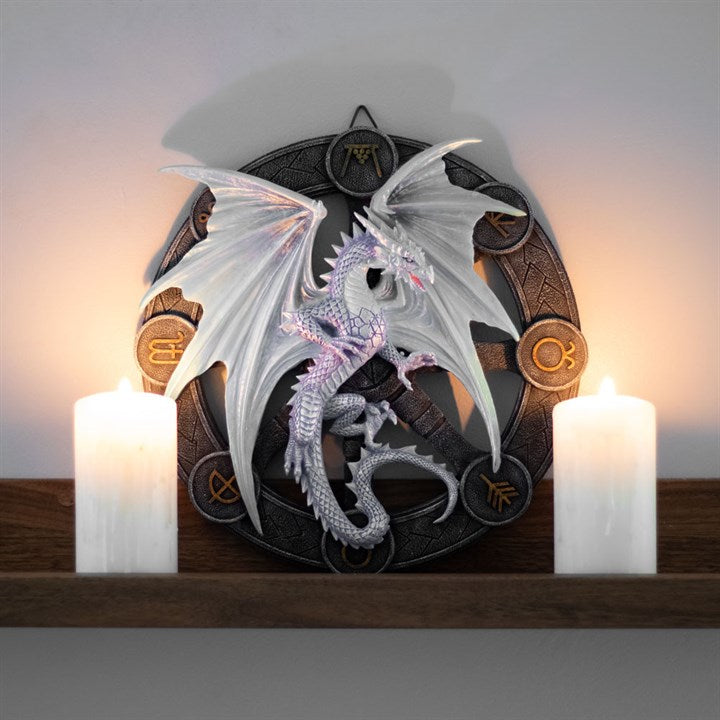 Yule Dragon Resin Wall Plaque
