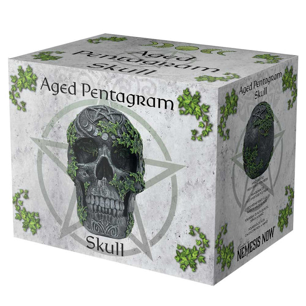 Aged Pentagram Skull