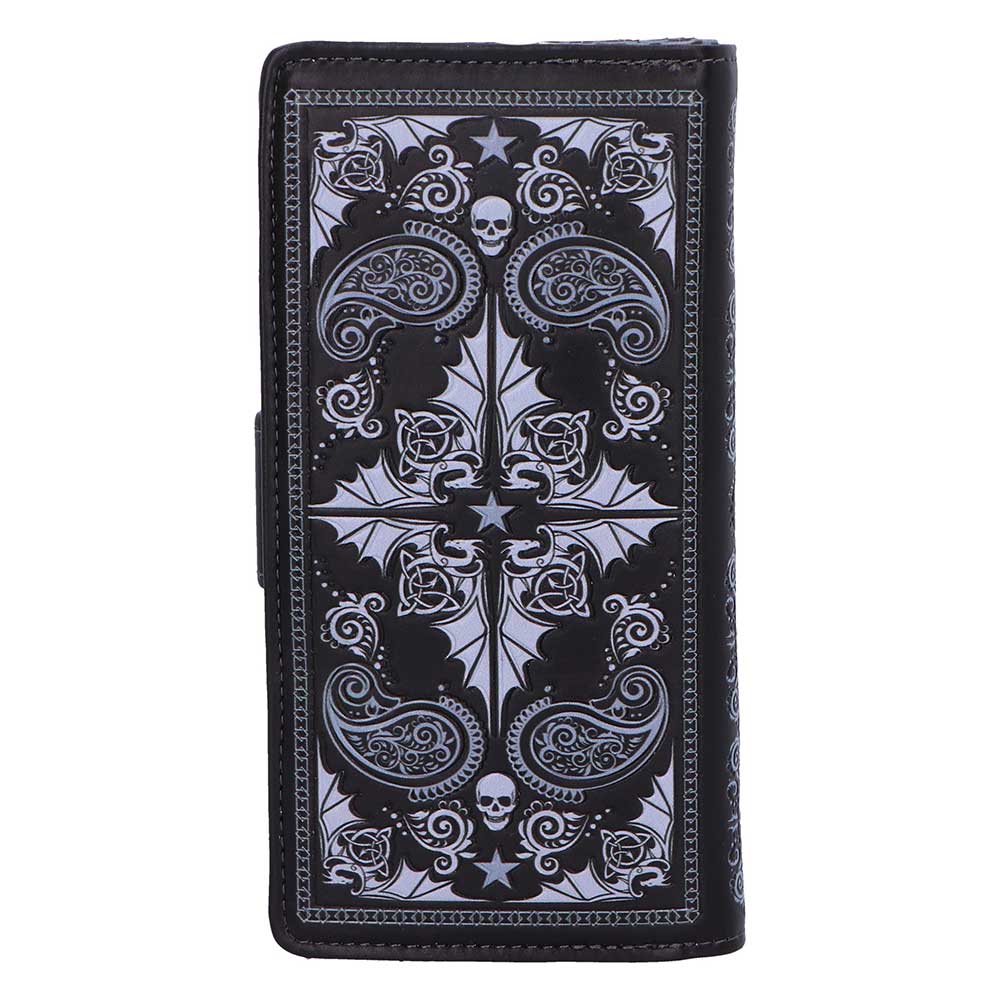 Skull Embrace Embossed Purse