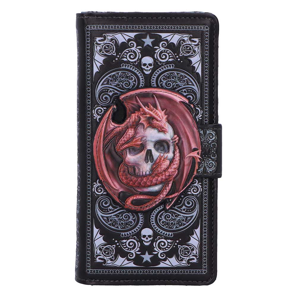 Skull Embrace Embossed Purse