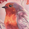 When Robins Appear Embossed Purse