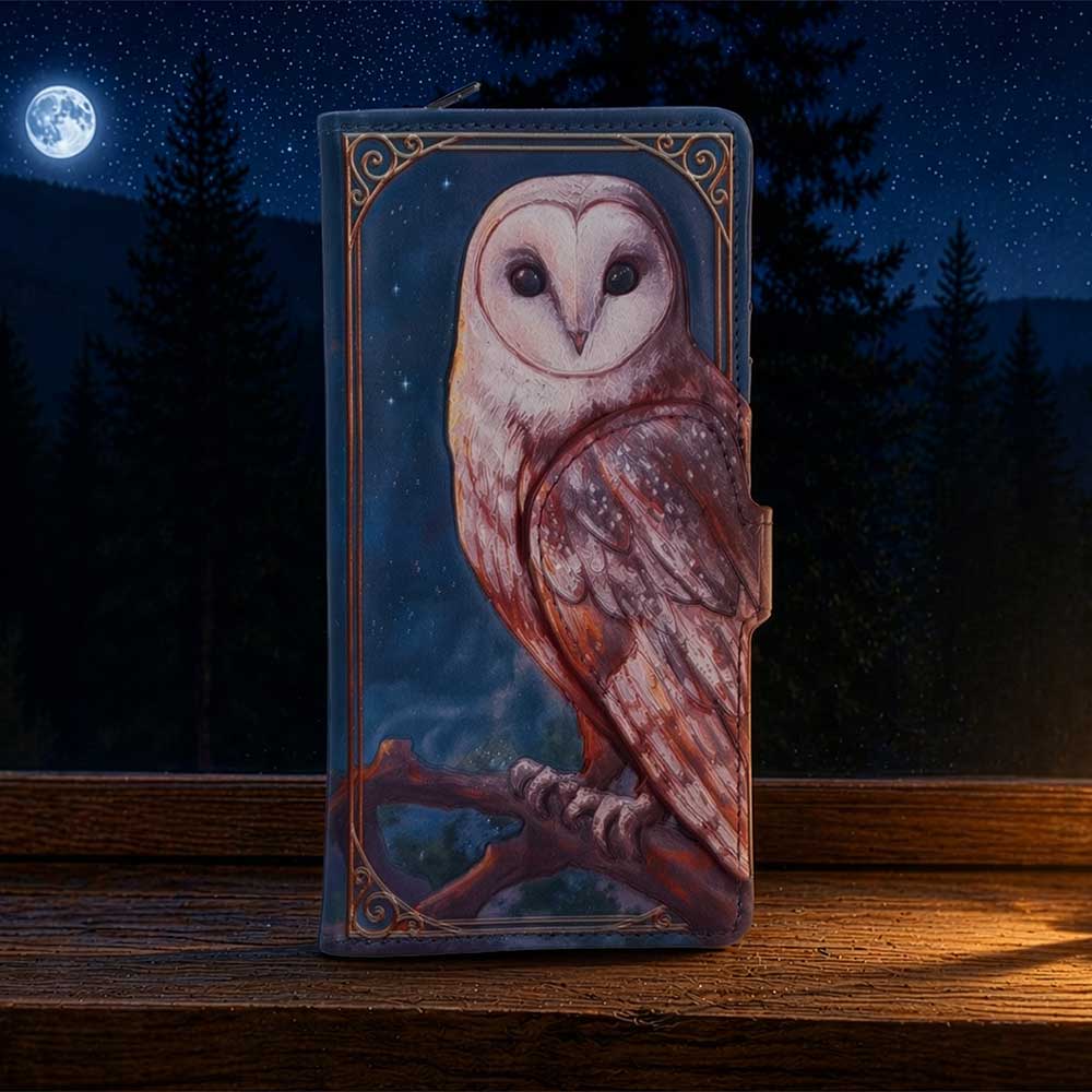 Moonlit Flight Embossed Purse
