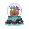 Winter Highland Cow Snowglobe