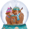 Winter Highland Cow Snowglobe