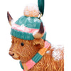 Winter Highland Cow Snowfall Hanging Ornament