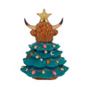 Winter Highland Cow Tree