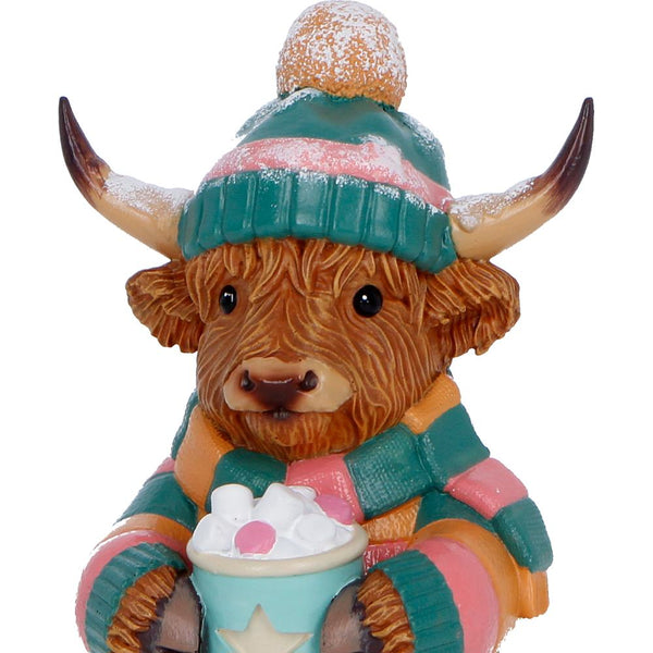 Winter Highland Cow Hot Cocoa