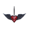Black Winged Heart Hanging Ornament