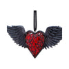 Black Winged Heart Hanging Ornament