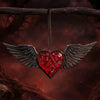 Black Winged Heart Hanging Ornament