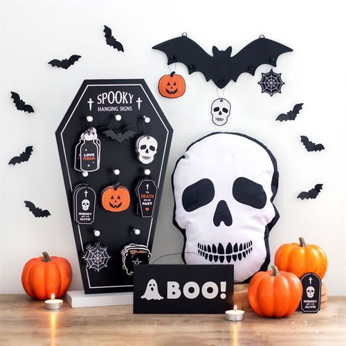Boo ghost hanging sign
