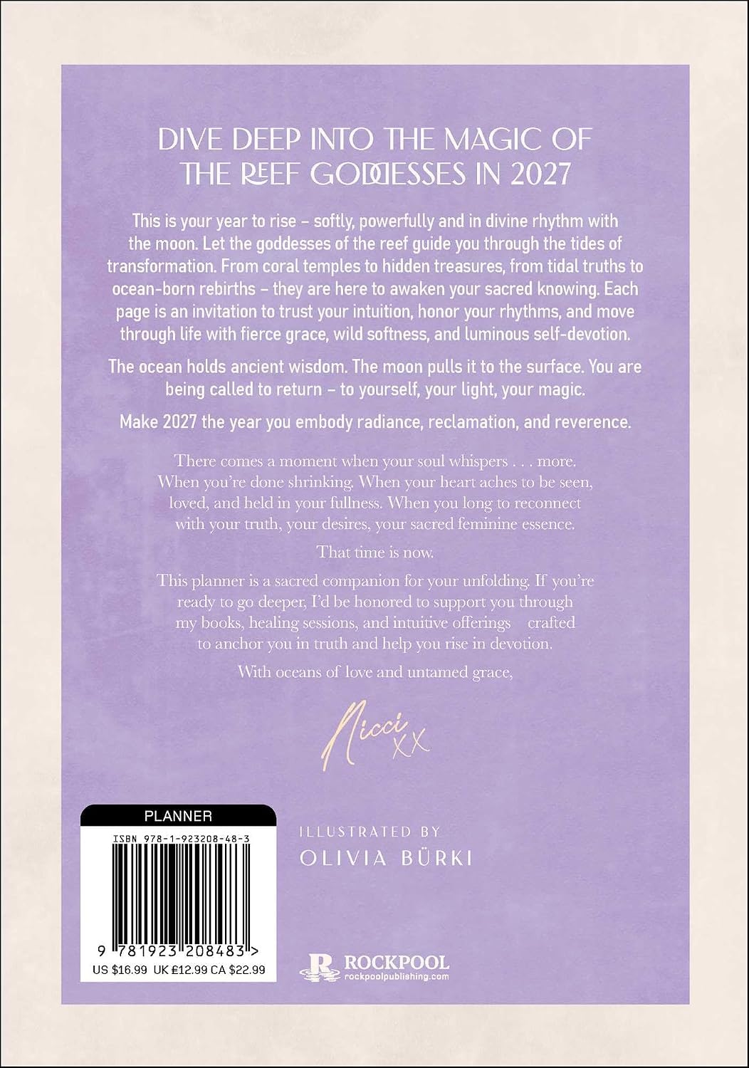 2027 Moon Goddess Planner - Nicci Garaicoa