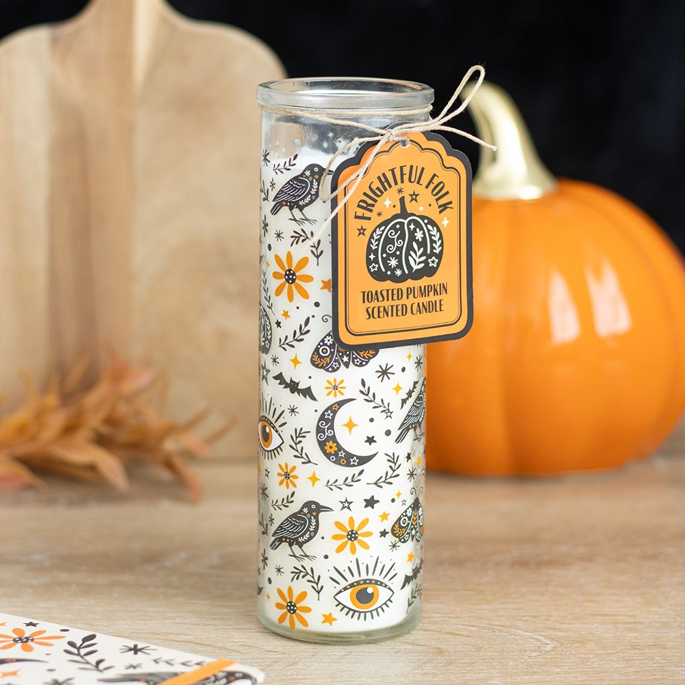 Frightful Folk Print Toasted Pumpkin Scented Tube