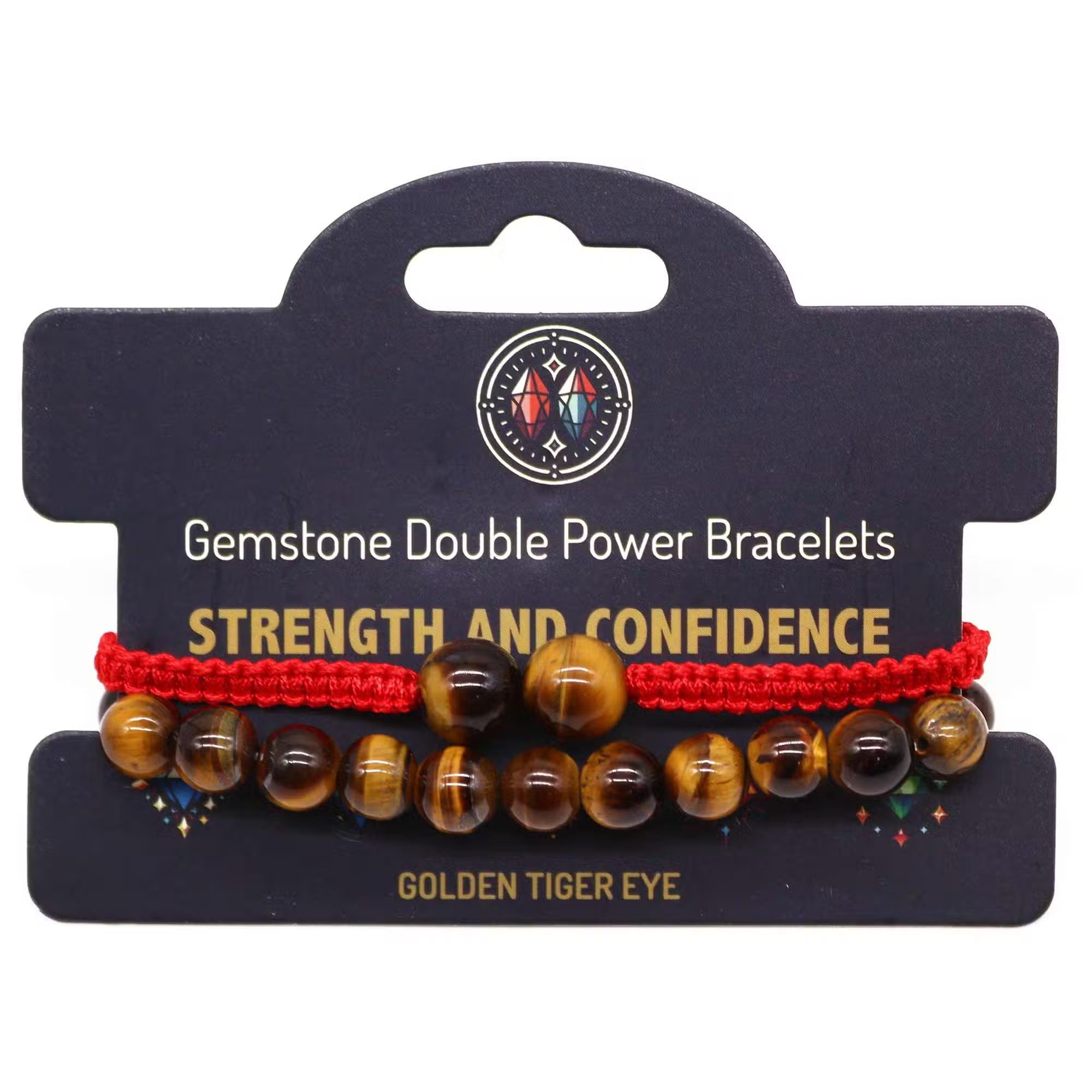 Tiger Eye Gemstone Double Power Bracelets