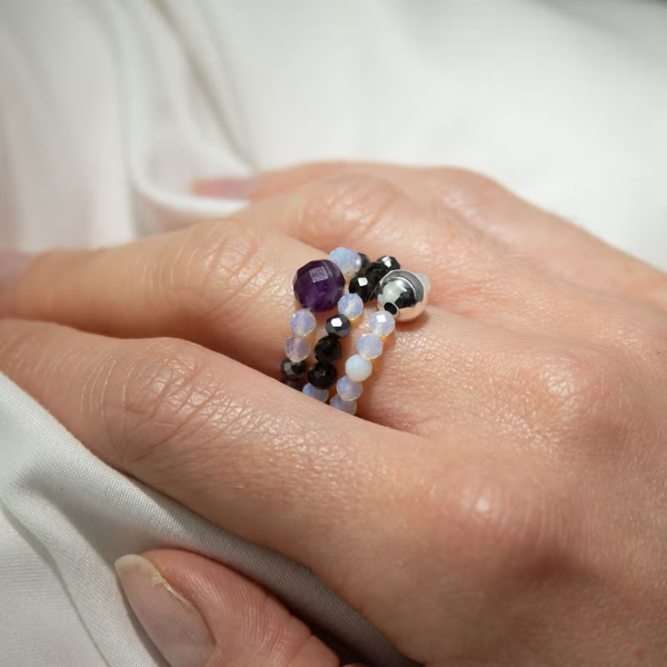 Full Moon Ring Sets Nymph Spirit Gemstone