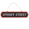 Spooky Street Hanging Metal Sign