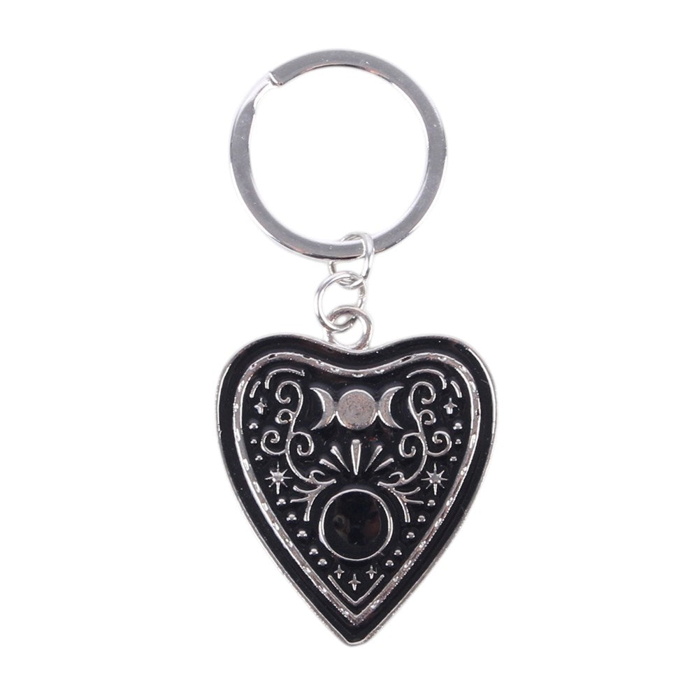 Black Planchette Keyring
