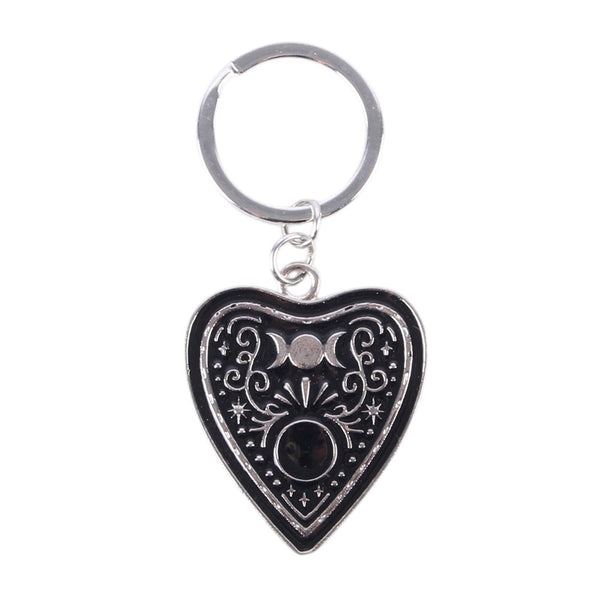 Black Planchette Keyring