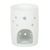 White Sun & Moon Cut Out Oil Burner