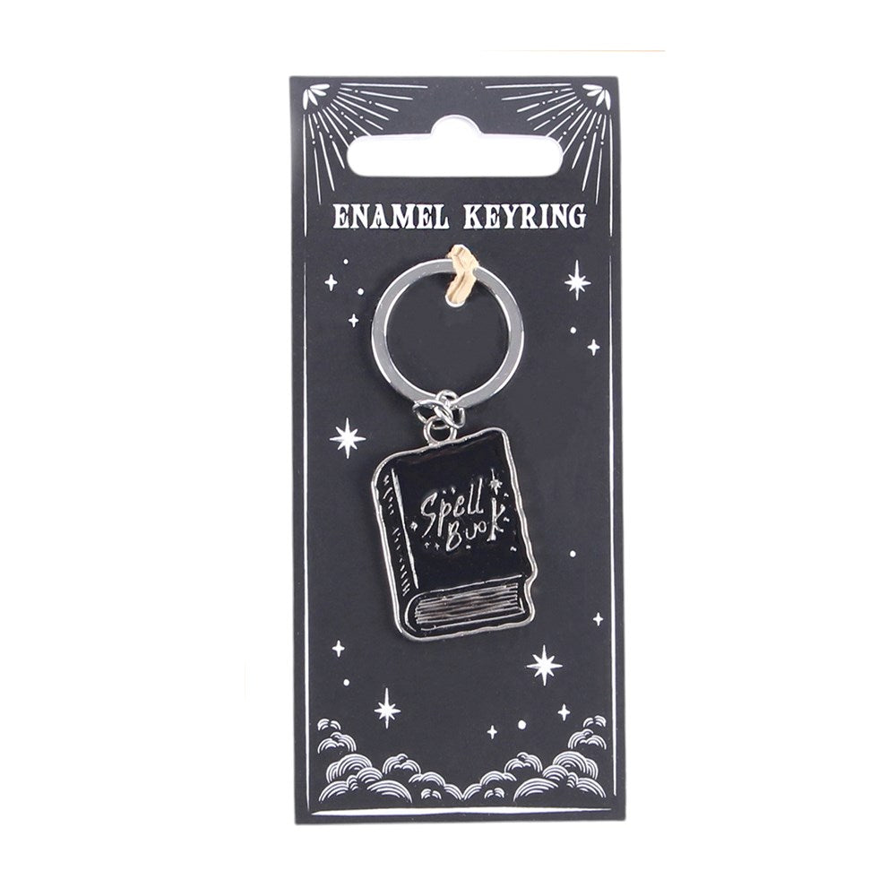 Black Spell Book Keyring
