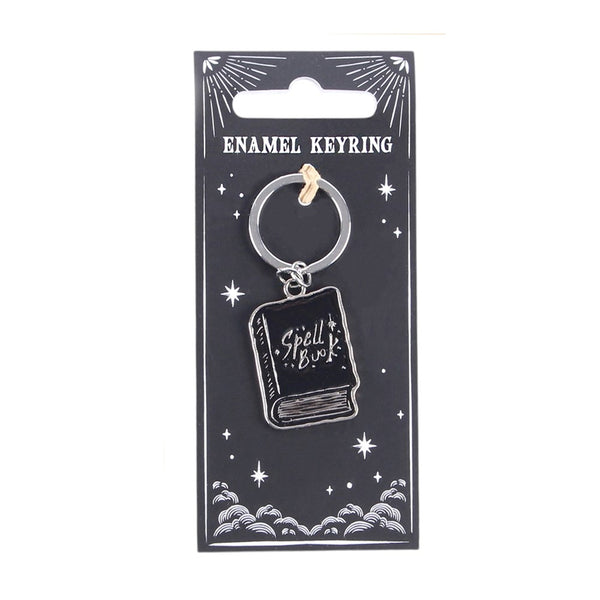 Black Spell Book Keyring