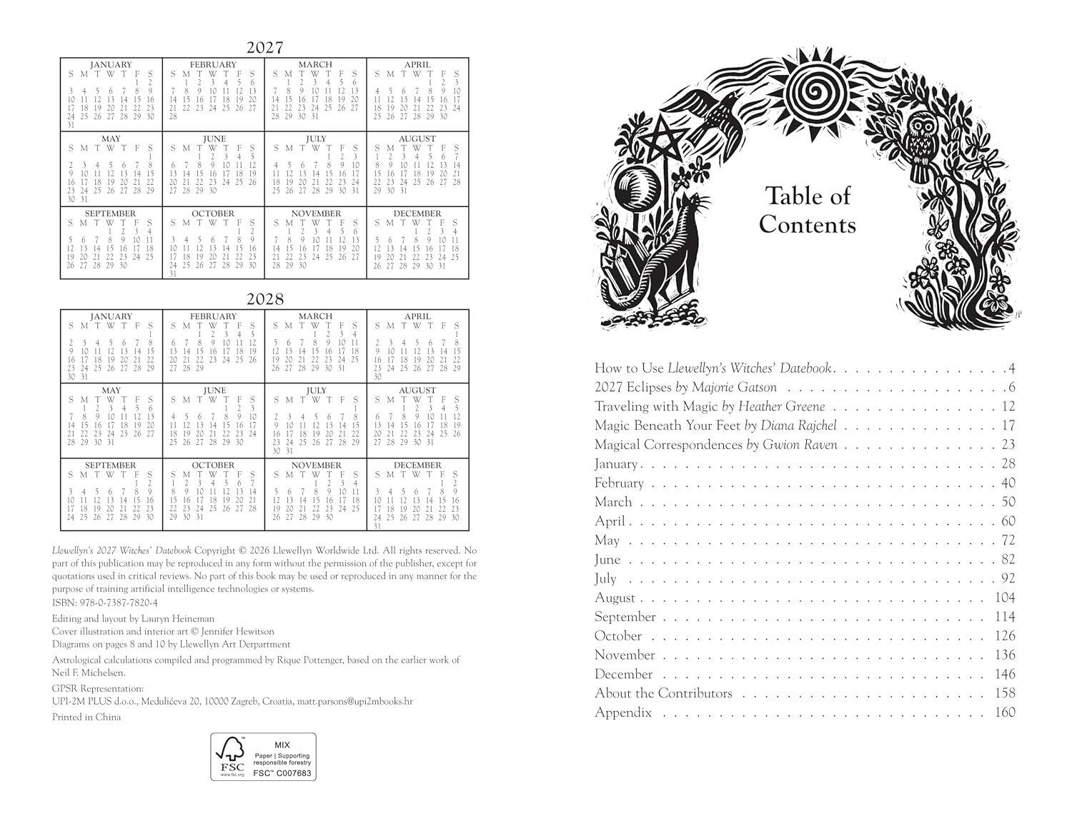 Llewellyns 2027 Witches Datebook