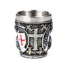 Knight with White & Red Shield Shot Glass