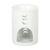 White Moon Phase Cut Out Oil Burner