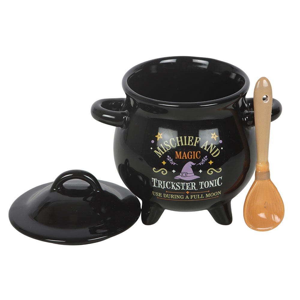 Mischief And Magic Cauldron Soul Bowl & Spoon