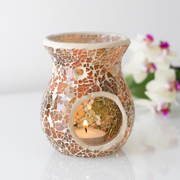 Brown Crackle Oil Burner