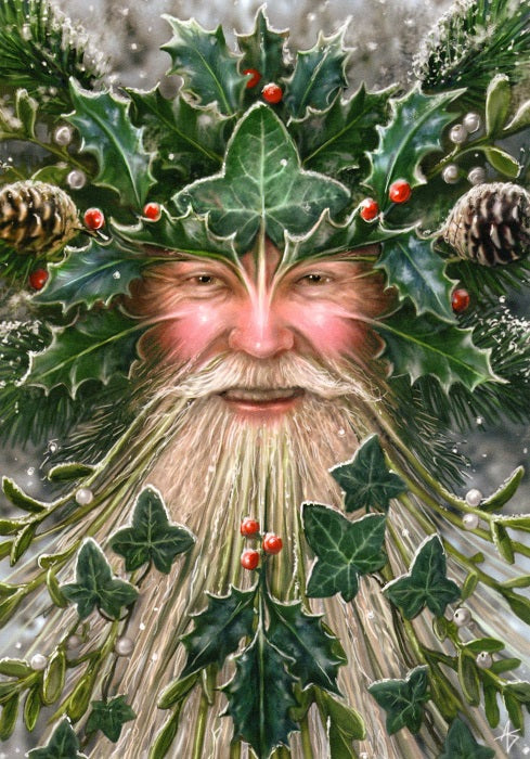 Spirit Of Yule Greetings Card