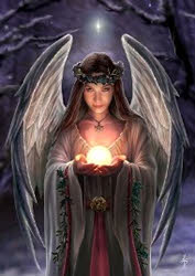 Yuletide Angel Greetings Card