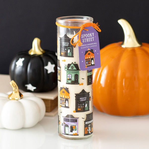 Spooky Street Pumpkin Cinnamon Roll Tube