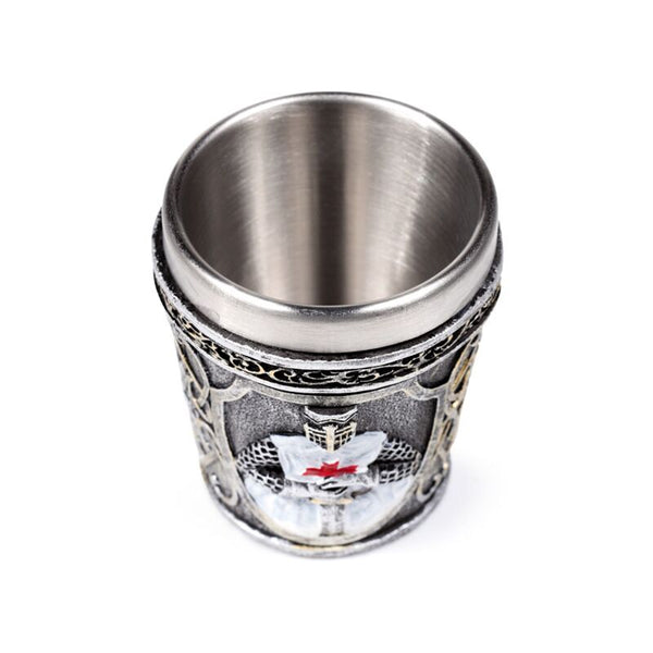 White Knight Shot Glass