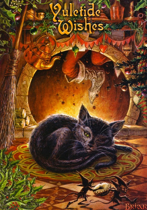 Twas The Night Before Yule Greetings Card