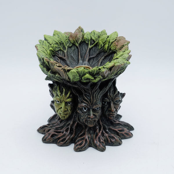 3 Faced Treeman Incense Holder