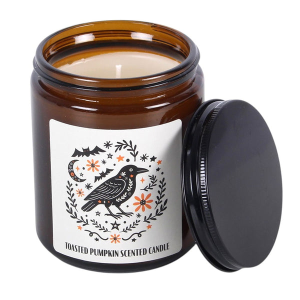 Frightful Folk Raven Toasted Pumpkin Scented Candl