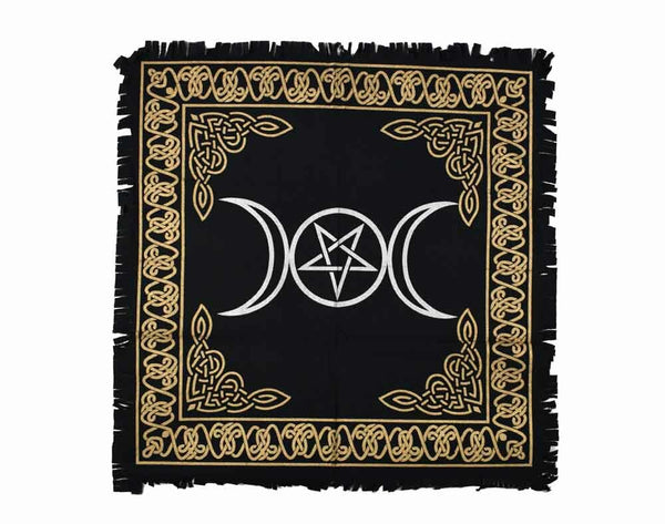 Altar Cloth Triple Moon 60x60cm