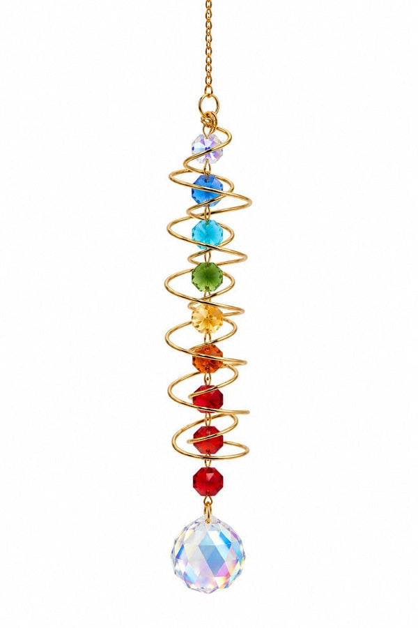Gold Spiral Suncatcher