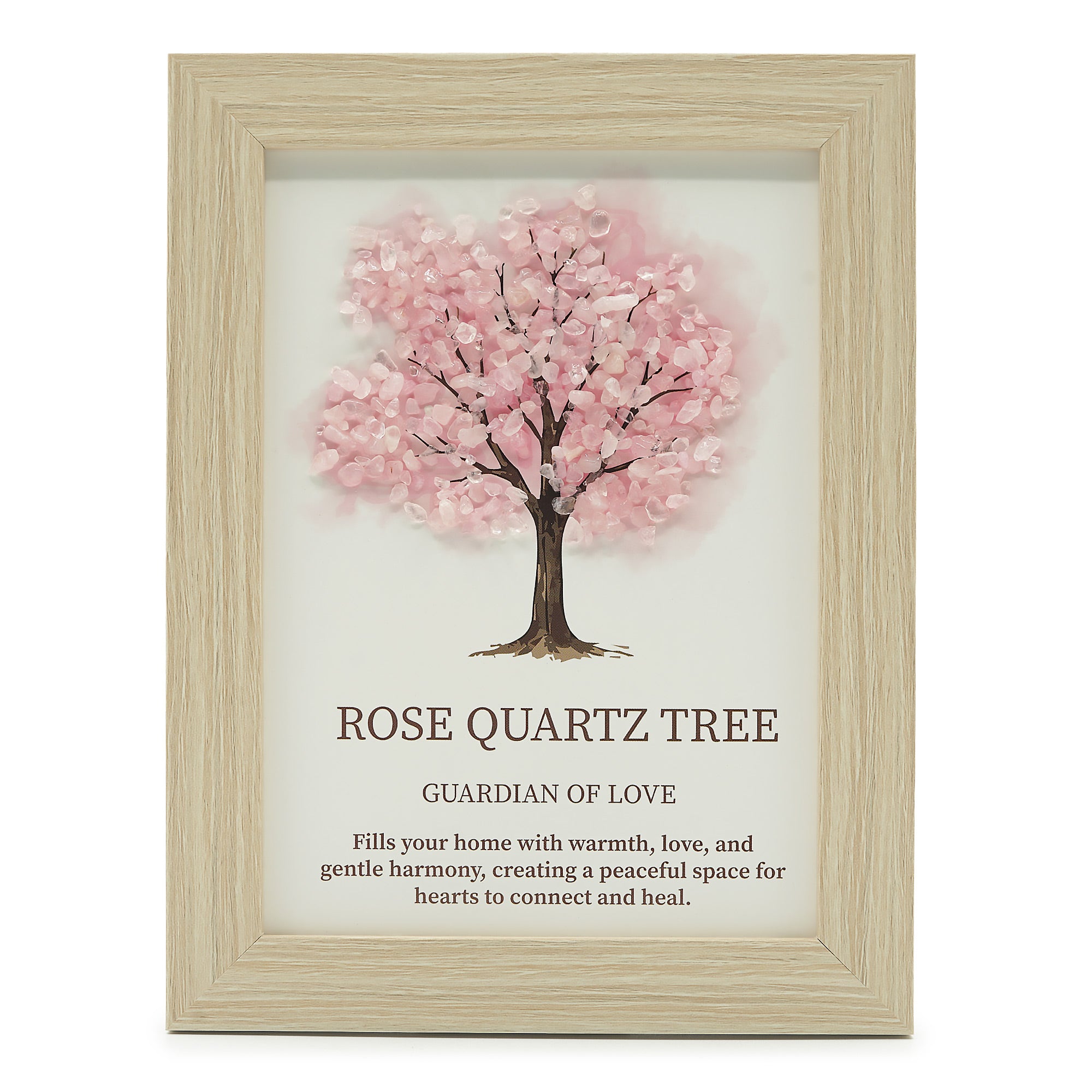 Rose Quartz Tree Of Life Gemstone Picture